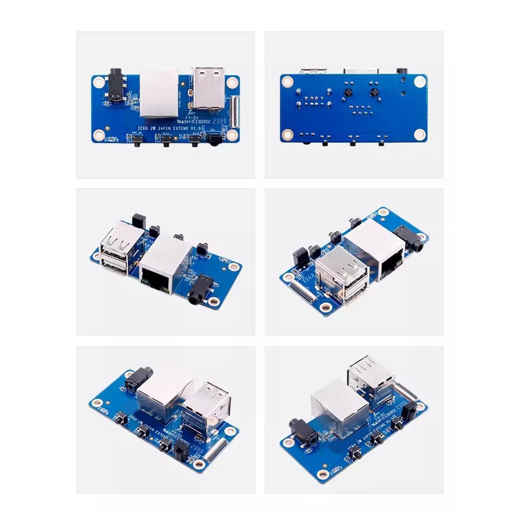 For Zero 2 W Expansion Board Interface Board 100M Port+USB 25178