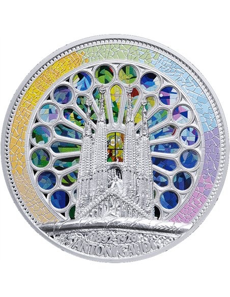 ANTONI GAUDI 2 Oz Silver Coin 5$ Samoa 2026