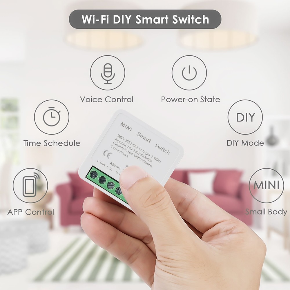 WiFi Smart Switch for Easy Installation Timer Function Seamless Integration