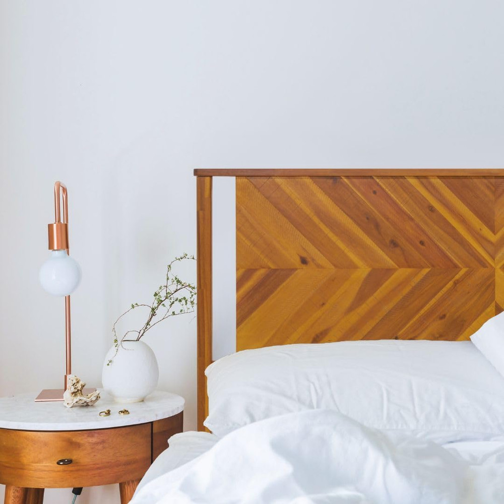 Vivian Headboard ONLY, Rustic & Scandinavian Style with Solid Acacia Wood, Easy
