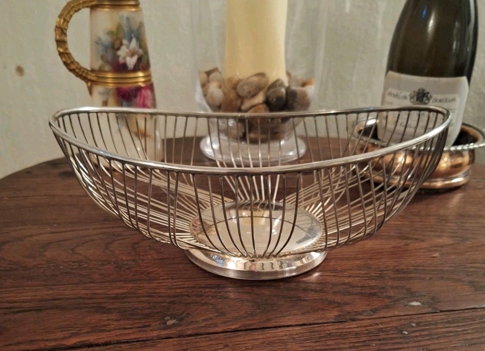 Retro Silver Plated Fruit/Bread Basket by FB Rogers Silver Co