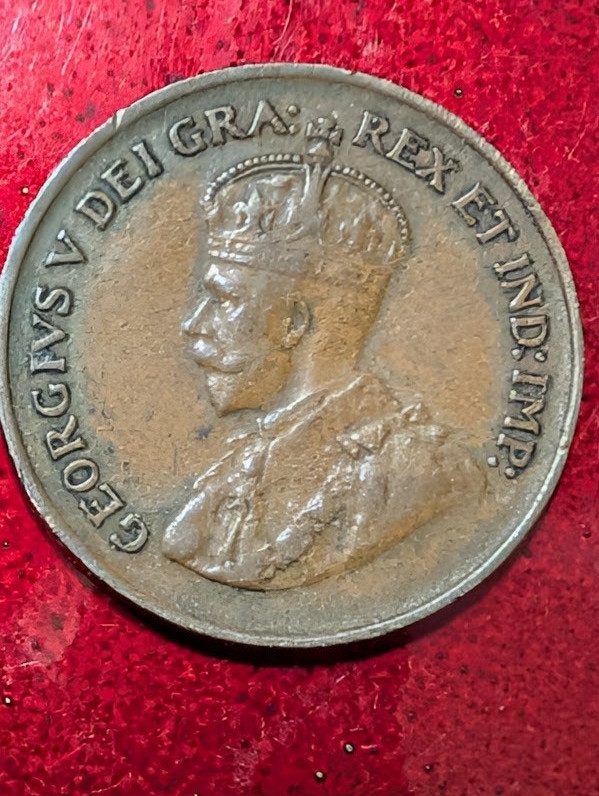 1928  CANADA 1 ONE  CENT GEORGE V #164