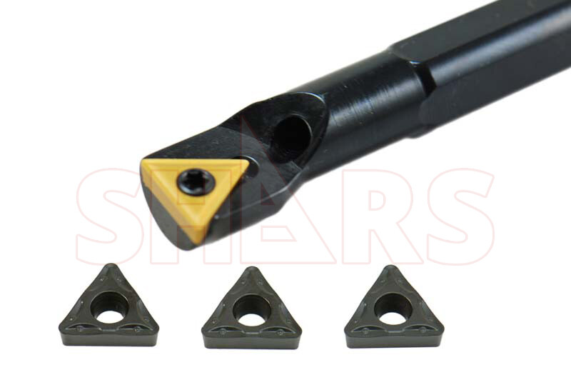 3/8" x 4.93" Coolant Indexable Boring Bar Holder + 3 TCMT Inserts !]