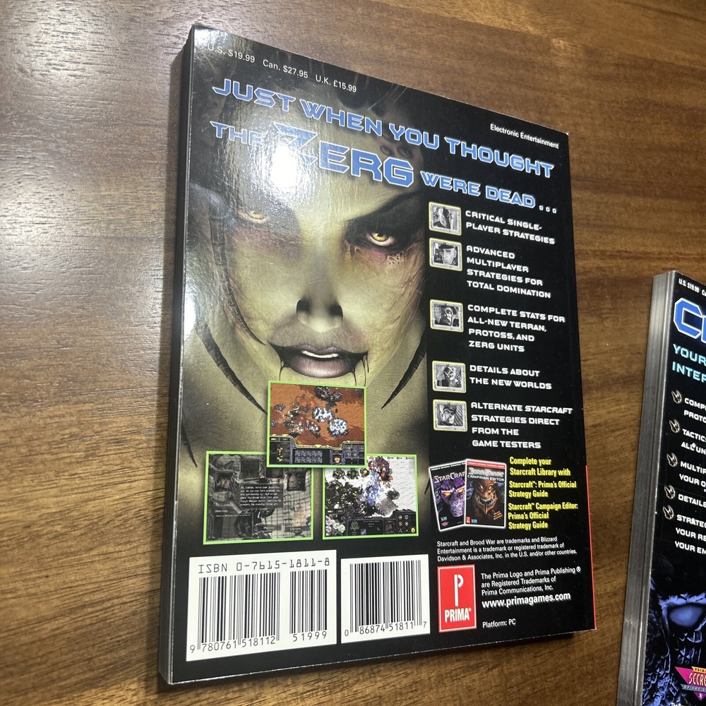 Prima Starcraft & Broodwar Expansions Guide Books Strategy Guide