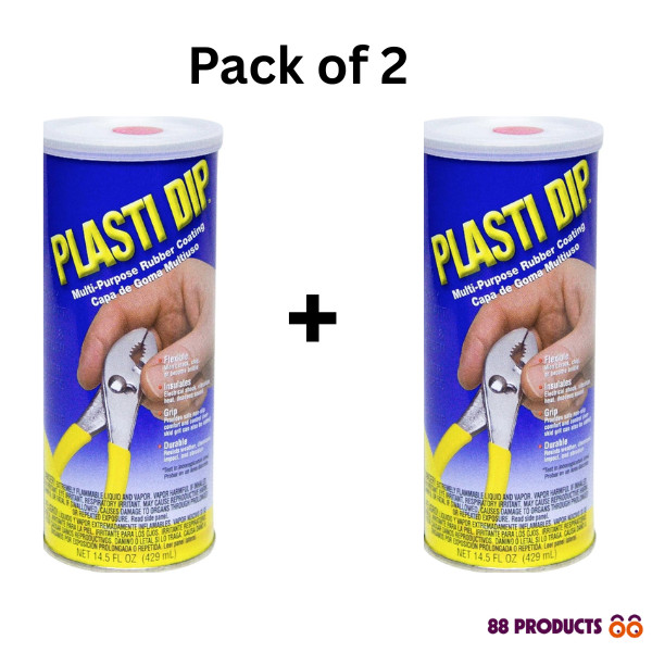 2 Pack RED 14.5oz Performix PLASTI DIP Plastic Multi Rubber Grip Coating