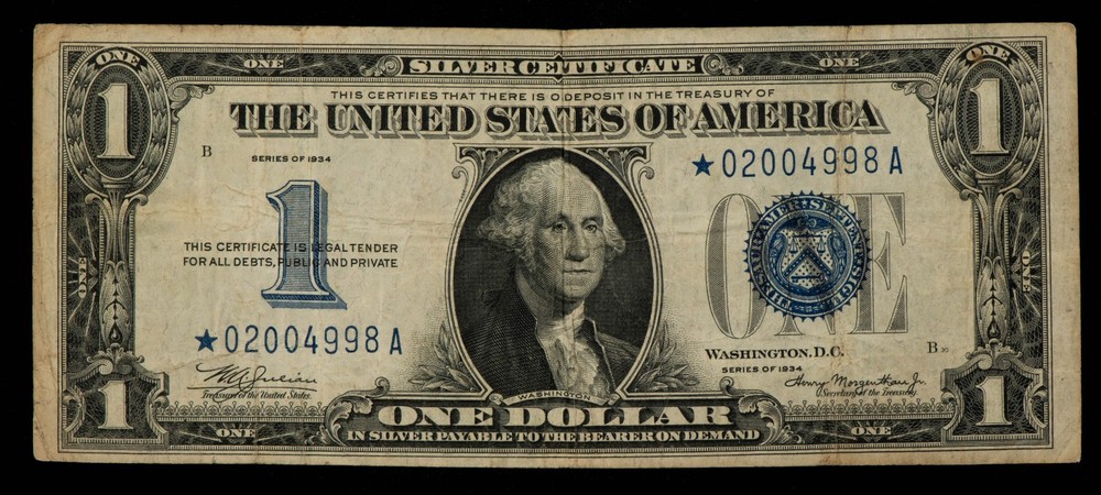 1934 $1 Silver Certificate Star Note - FR1606* - SKU-CA2175