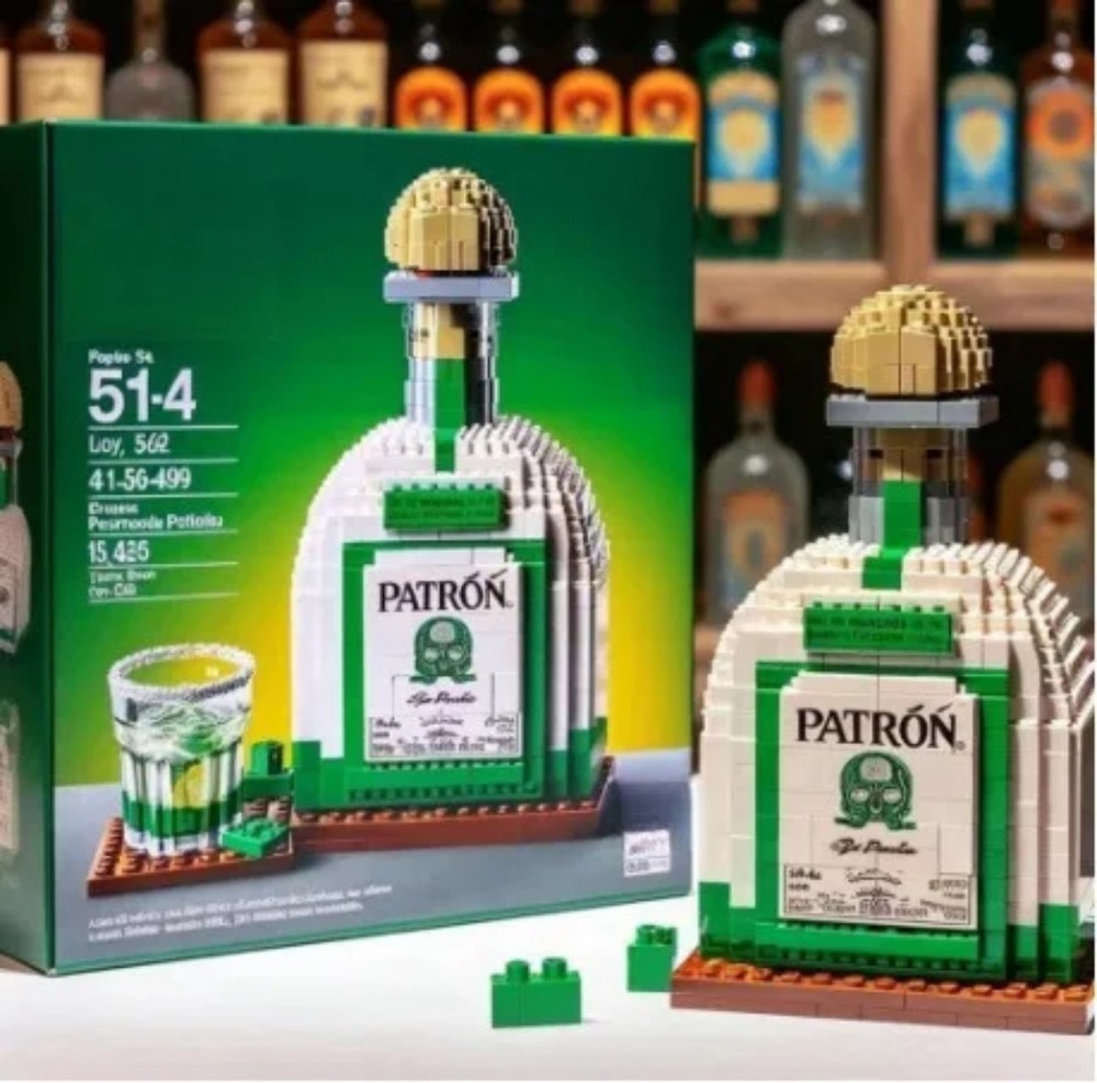 Patron Bottle Building Block Set