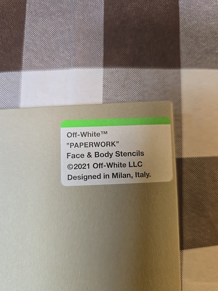 Off-White Paperwork 3 PC Face & Body Stencils
