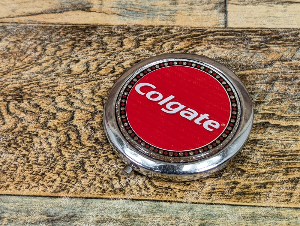Colgate Folding Metal Hand Mirror