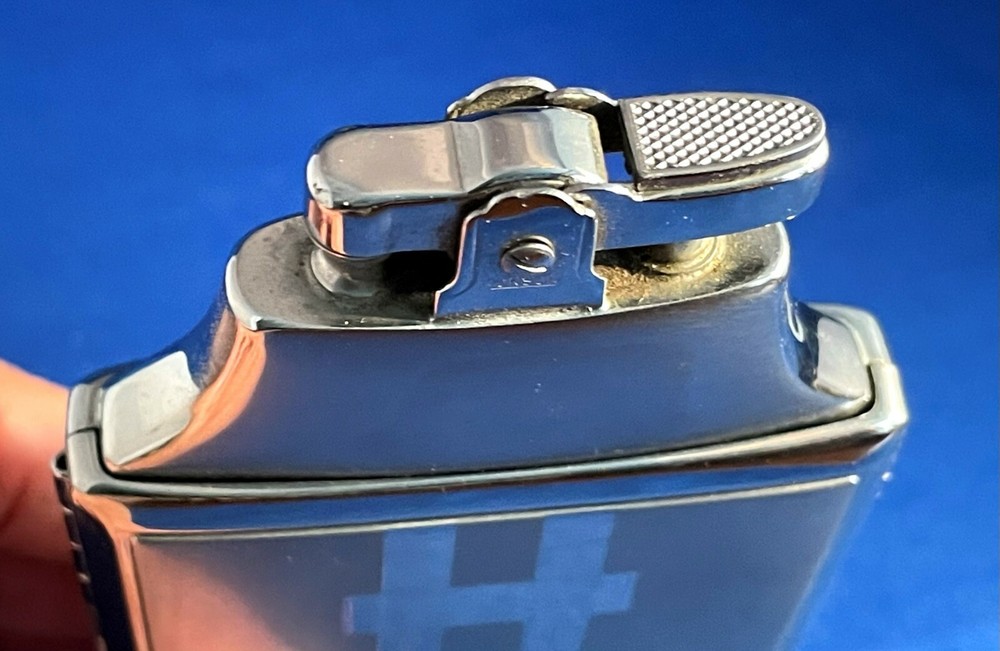 VINTAGE RONSON MASTERCASE COMBO CIGARETTE LIGHTER & CASE ART DECO STYLE SHARP!