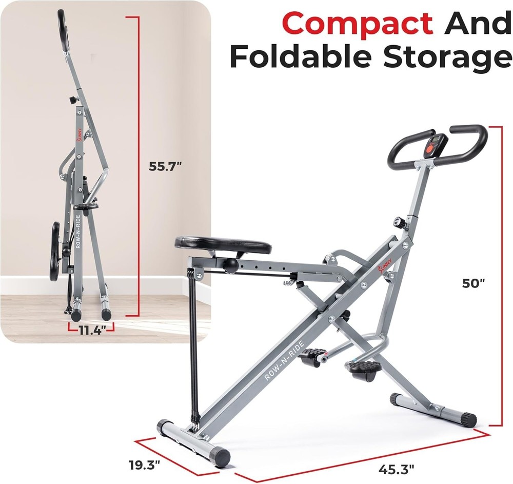 LCD Display Foldable Squat Trainer with Adjustable Bands - Home Fitness Solution