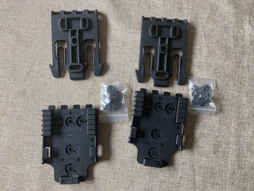 Safariland QLS Quick Locking System Kit - Black, 2-Piece Set