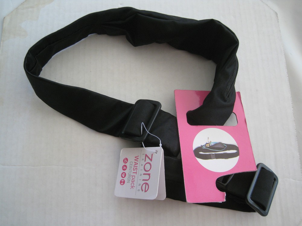 ZONE TRAINING Waist Pack Running Pack BLACK 35" ~ NWT