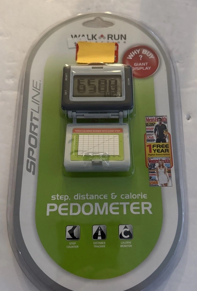 Sportline Pedometer Walk/Run Collection Step, Distance & Calorie