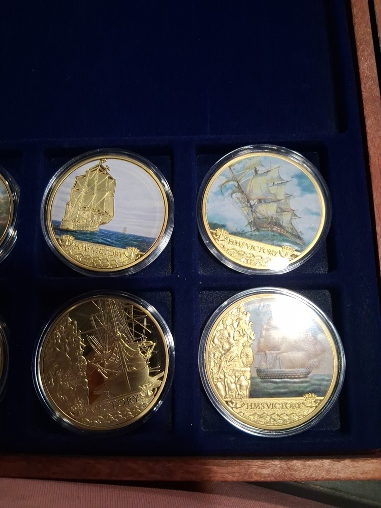 250th Aniversary HMS Victory 6pc. Commemorative Gold Coin Proof Set
