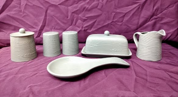 Temp-tations 6-piece Table Completer Set in a gray