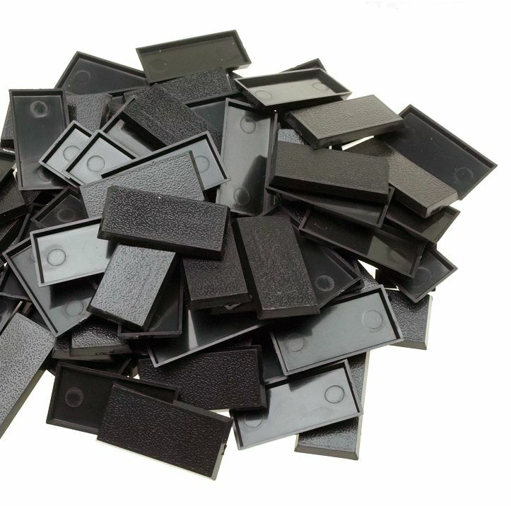 60pcs or 100pcs Wargame Warhammer Bases 40x20mm Rectangular Square Figure Base