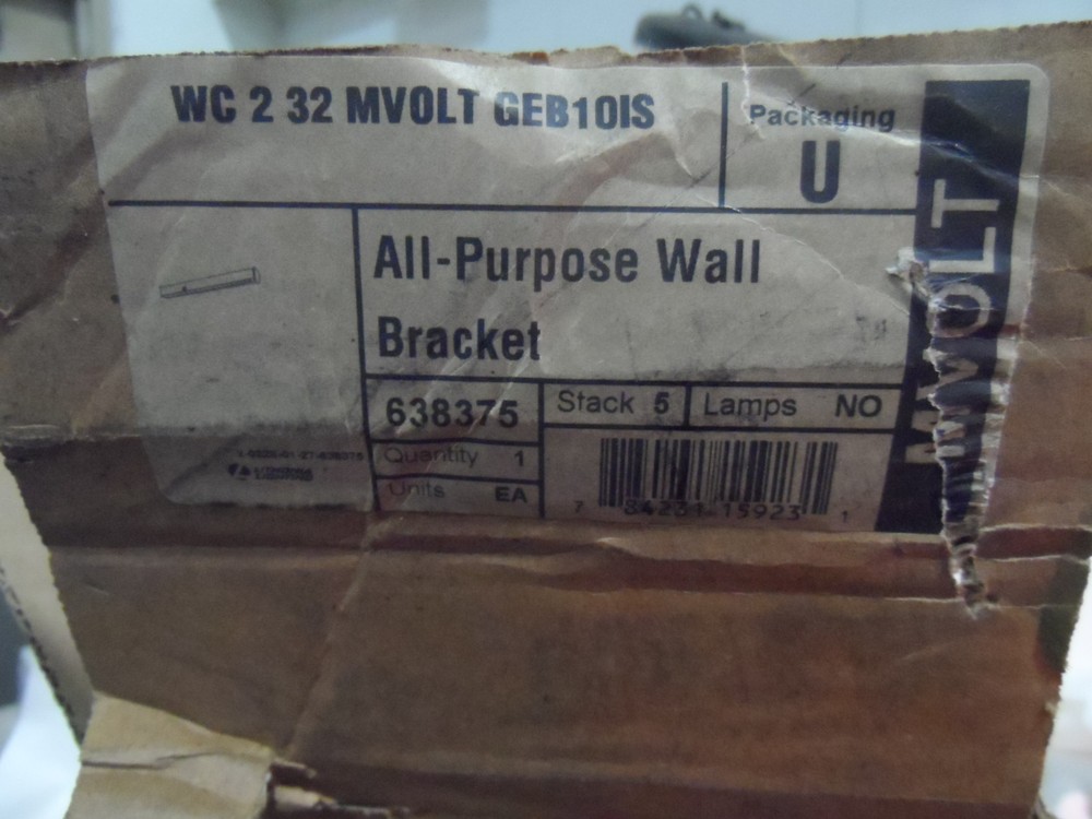 LITHONIA 638375 BRACKET NEW IN BOX