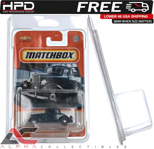 5-PACK HPD PROTECTOR CASE (MAINLINE) HOT WHEELS & MATCHBOX .8MM HEAVY DUTY