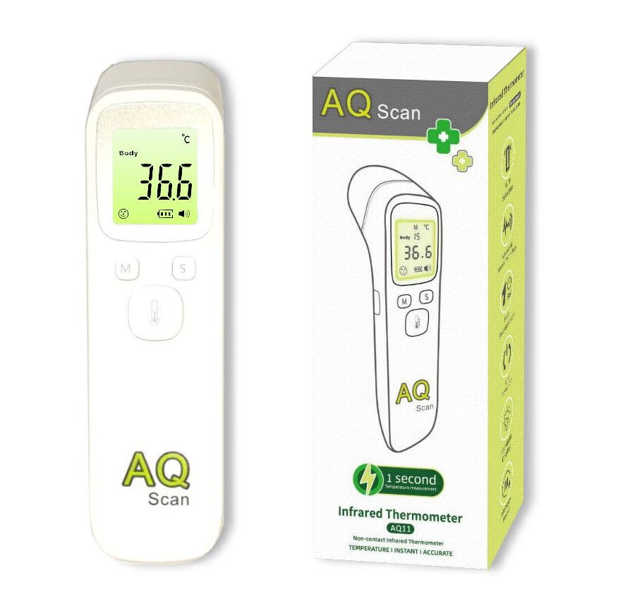 Touchless Thermometer, Forehead Thermometer with Fever Alarm and Memory Function