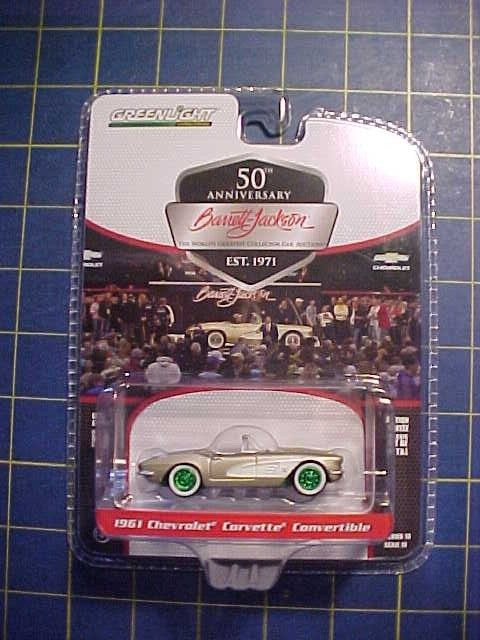GREENLIGHT BARRETT JACKSON 1961 CORVETTE GREEN MACHINE CHASE! NIP MISTAKE ERROR