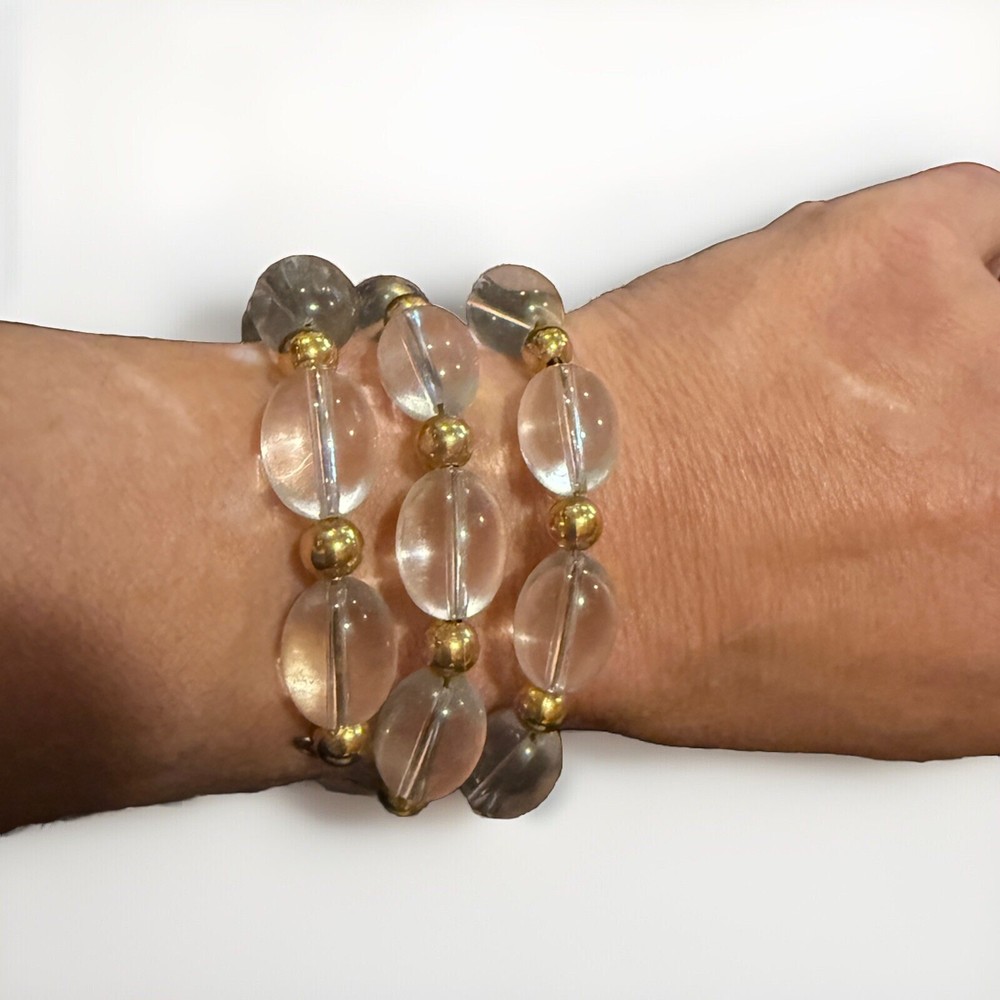 Vintage Clear Lucite Wrap Bracelet