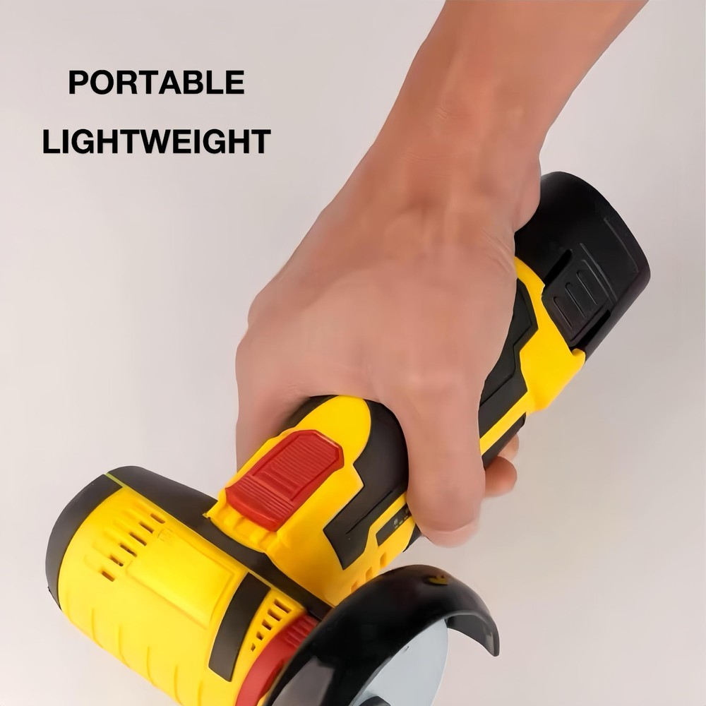 Cordless Electric Angle Grinder, Handheld Mini Tile Cutter Tool, Rechargeable...