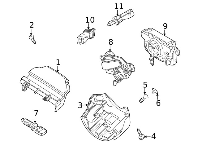 Genuine GM Lower Column Cover Cap 09105007