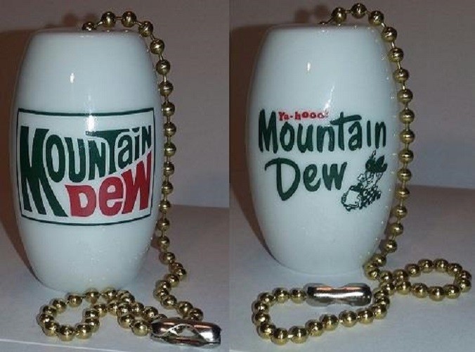 Set of 2 Mountain Dew Hillbilly Ceiling Light / Fan Pulls