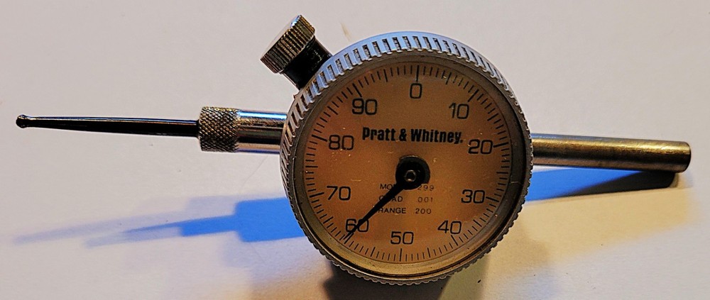 Pratt & Whitney Model 299 Dial Indicator wAccesories and Case