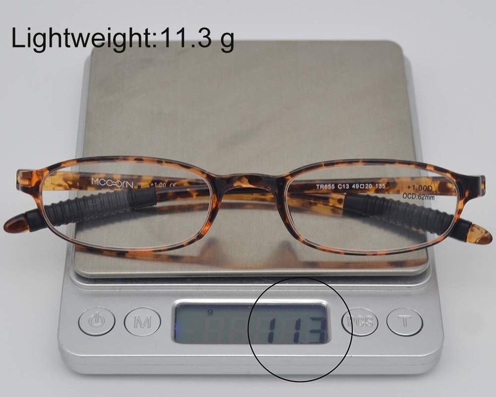 Lightweight Reading Glasses,Flexible(Memory Plastic) Readers,Unbreakable read...