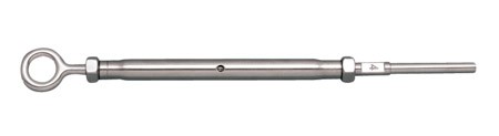 STAINLESS GATE EYE & HAND SWAGE, STUD, 3/16" 316 SS