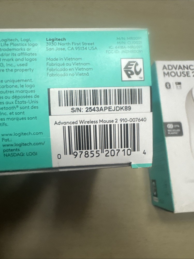 Logitech Advanced Wireless Mouse 2 Silent Touch Wireless Bluetooth