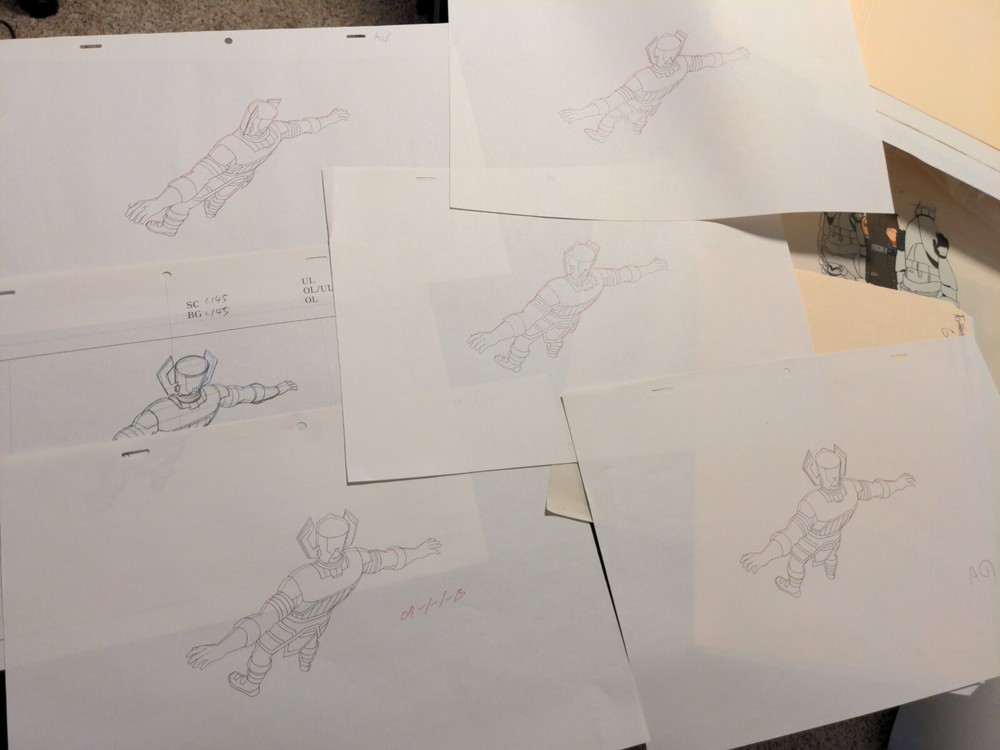 Marvel animation cels Production Art Marvel Comics AVENGERS ASSEMBLE GALACTUS AA