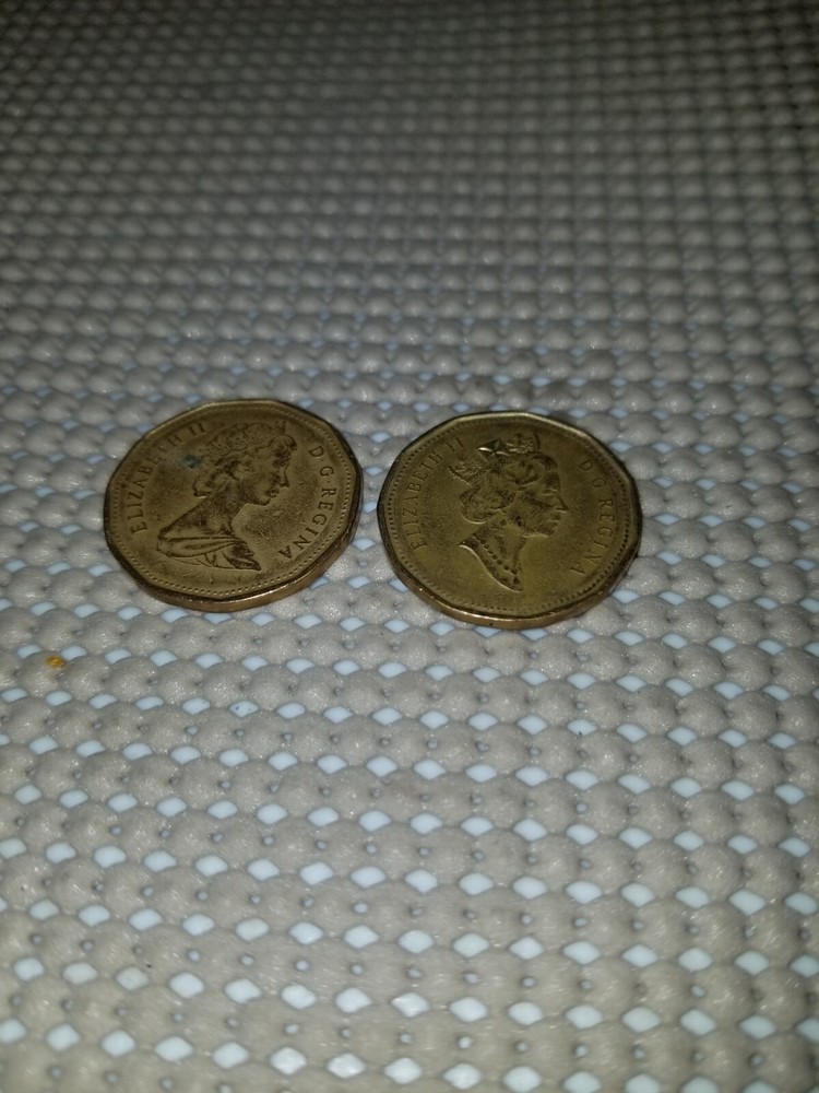 Canada Dollar Coins 1993 & 1989