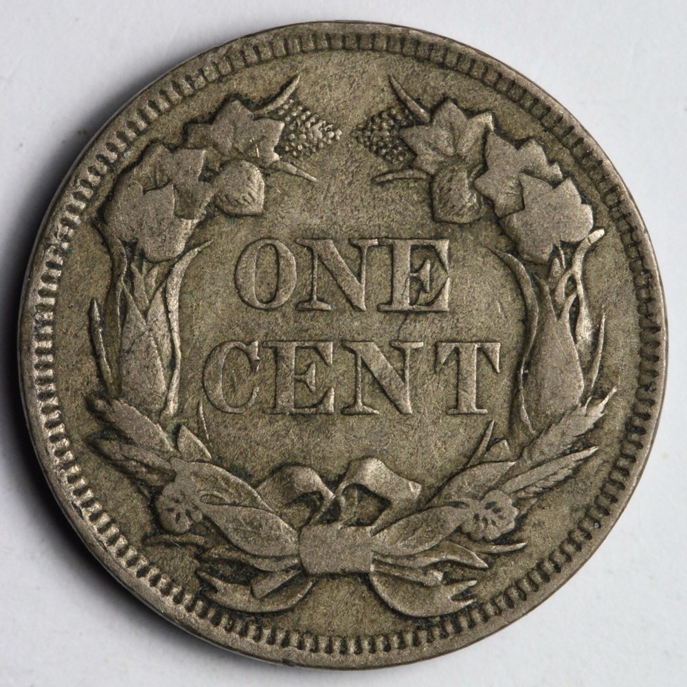 1857 Flying Eagle Cent Penny XF++ E113 QLC