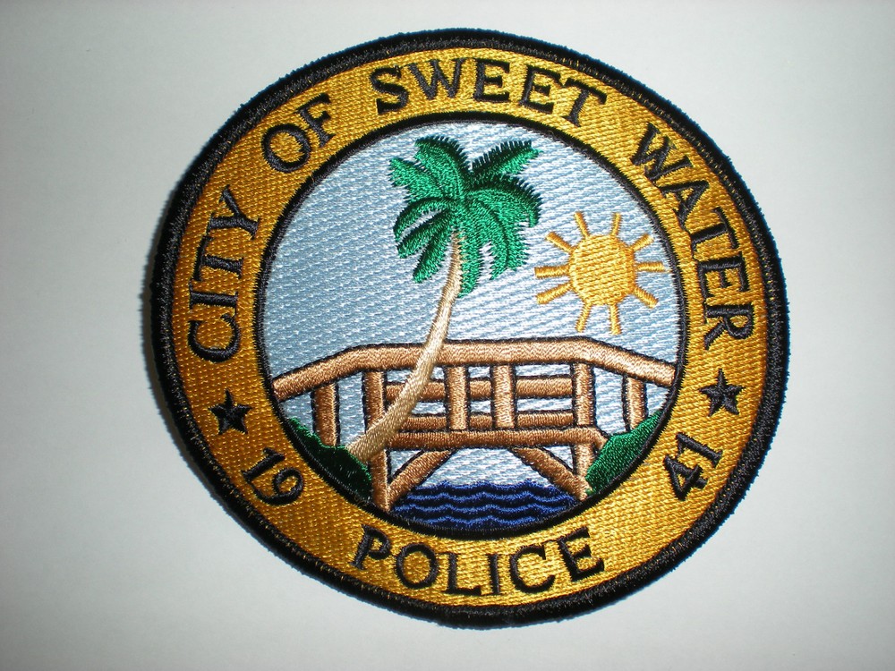 SWEET WATER, FLORIDA POLICE DEPARTMENT PATCH.