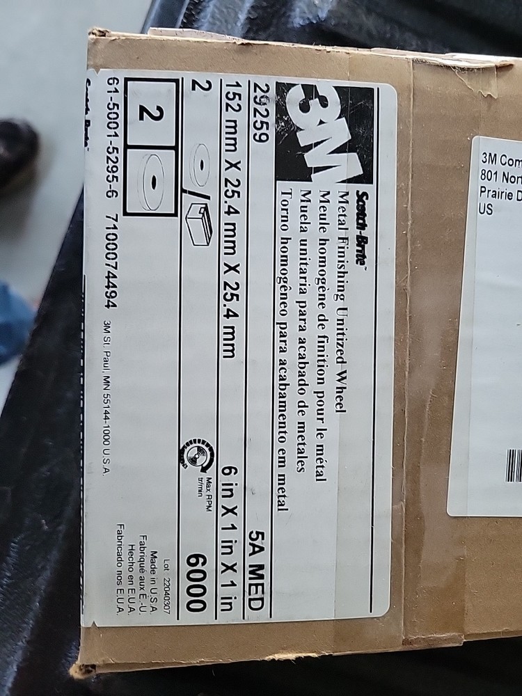 3M 29259 Mtl Finishing Unitized Whl - Package Qty 2
