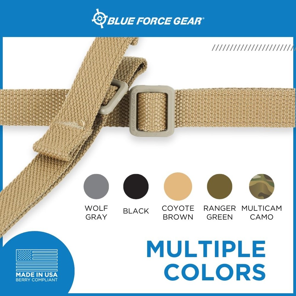 Blue Force Gear GMT Sling - Adjustable Nylon Strap, Secure Double-Locking Buckle
