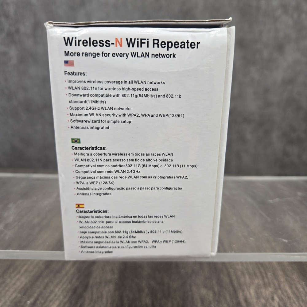 Wireless-N WiFi Repeater Range Extender Boost WLAN Signal