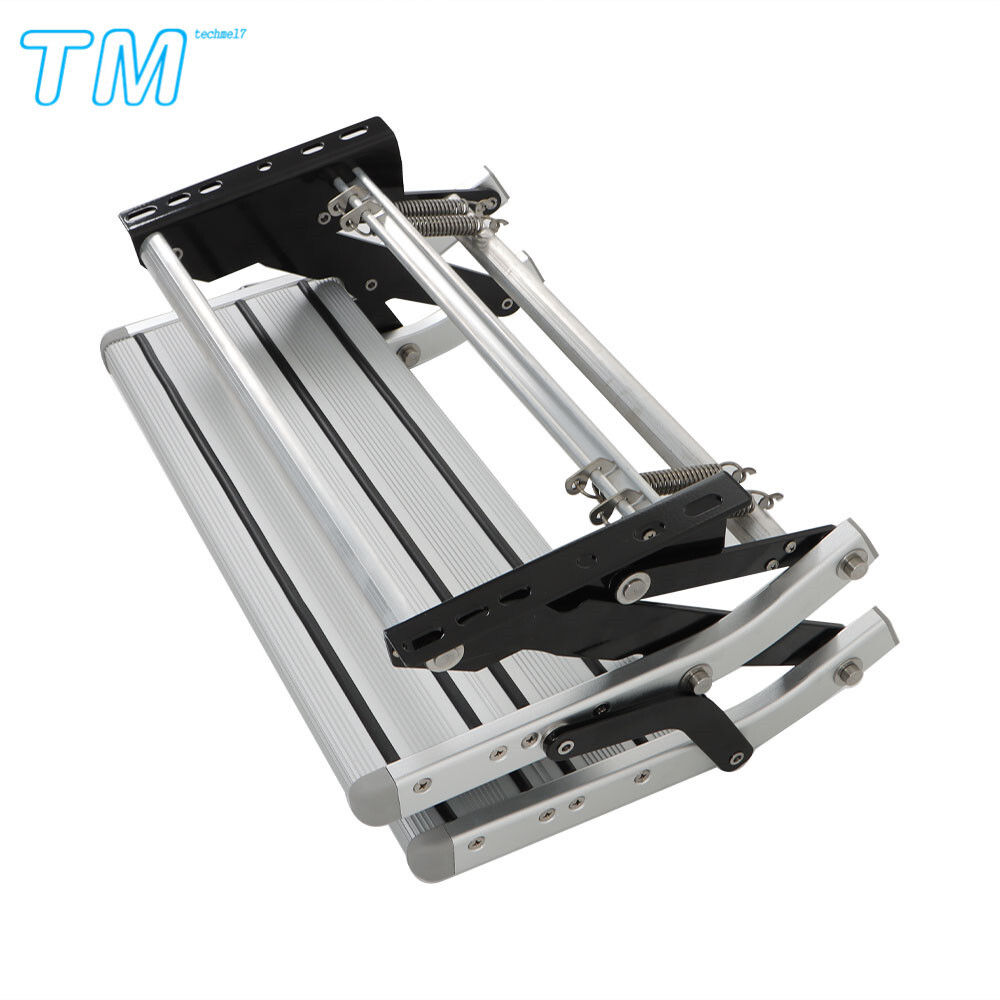 RV Camper 2 Step Platform Steps Stair Anti-Slip Aluminum Pull Out Retractable