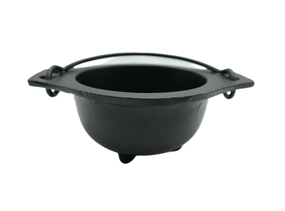 Mini Cast Iron Cauldron | Pentacle, Triple Moon, or Plain | Various Sizes