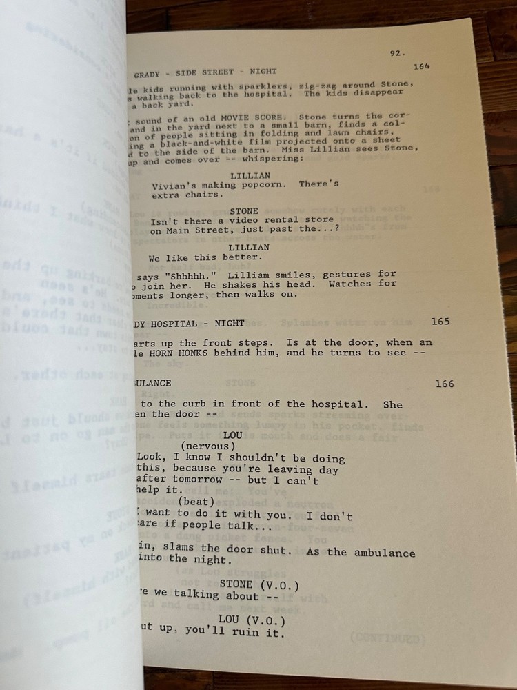 DOC HOLLYWOOD MICHAEL J. FOX MOVIE ORIGINAL SCREENPLAY SCRIPT