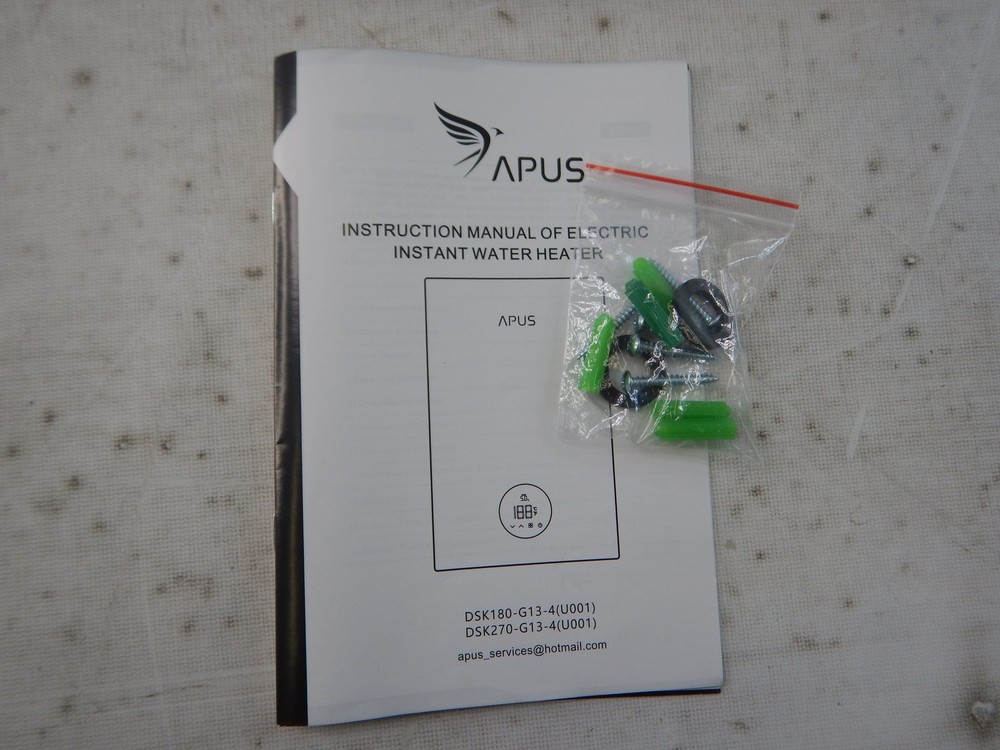 APUS 27kW, 240V On Demand Instant Hot Water, Water Heater