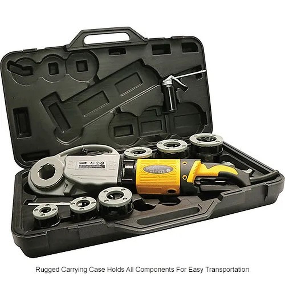 Global Industrial? Portable Pipe Threading Machine, 1/2" - 2" Capacity