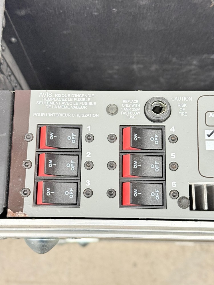 Lightronics RA122 Rack Mount Dimmer 12 Channels 2400W w/ Road Mount Case
