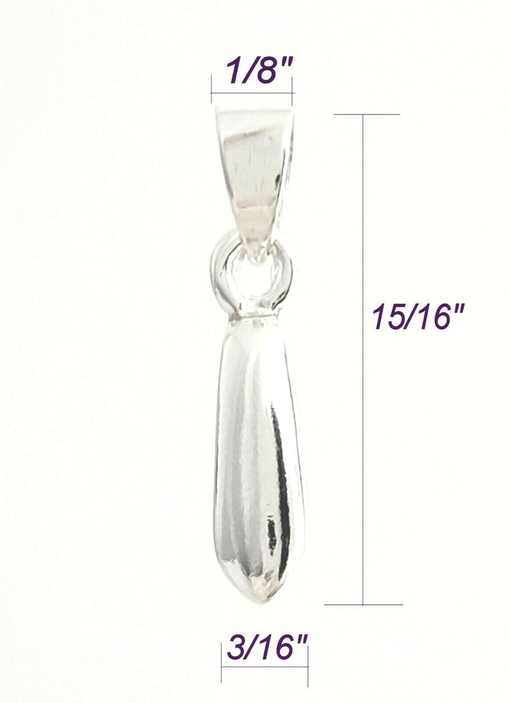 Bright Silver Large Basic Pinch Bails (Pkg 5-15) NIckel Free (802-BS)