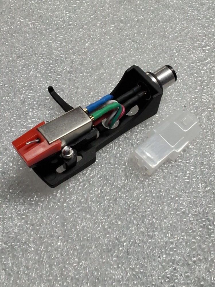 TECHNICS STYLE BLACK Headshell Cartridge COMBO with new Diamond Stylus
