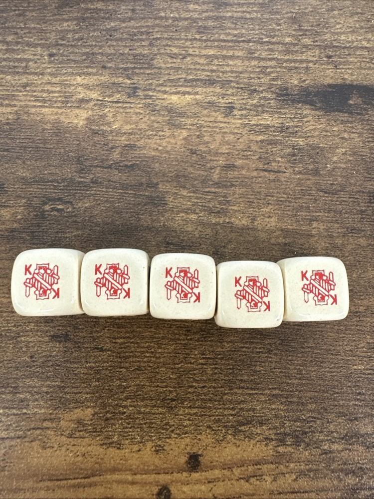 Vintage Poker Dice Set