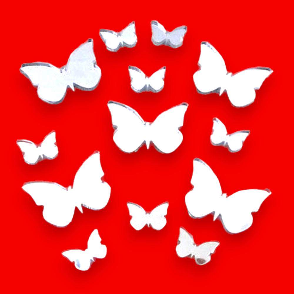 Decorative Big Wing Butterfly Bundle Mirrors (Several Colours & Sizes Available)